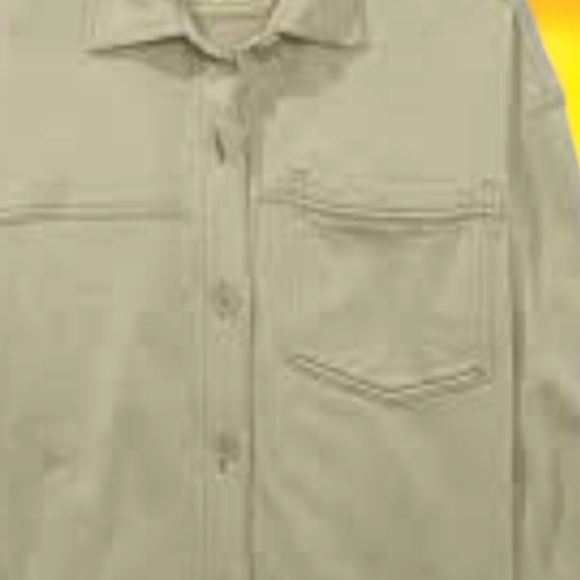 New! AE Oversized 60% Cotton  Fleece  shacket Sz 1 Xlarge & 1 Large - Picture 7 of 14